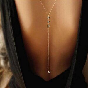 NEW Back Behind Chain Necklace Body Chain jewelry